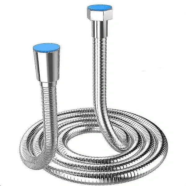 5 m Extra Long Stainless Steel Shower Hose, Solid Brass Connector, Universal Anti-Burst Design, G1/2 Thread, Chrome Finish