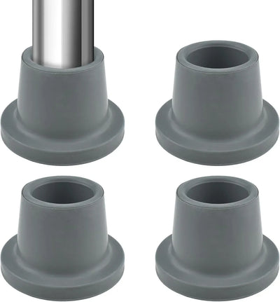 Shower Chair Replacement Feet Non Slip Rubber Suction Cup with Metal Insert for Shower Stool Bench and Bath Chair Gray 4 Pack