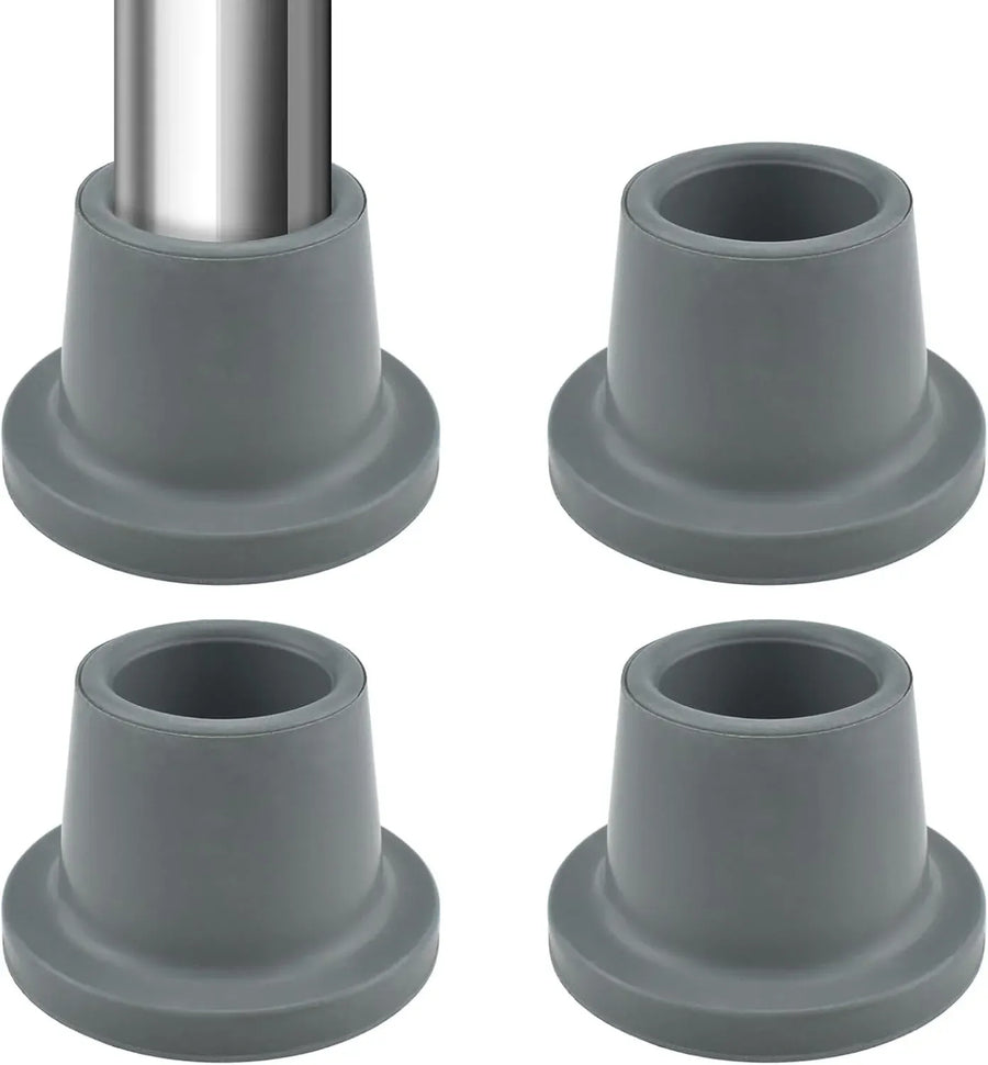 Shower Chair Replacement Feet Non Slip Rubber Suction Cup with Metal Insert for Shower Stool Bench and Bath Chair Gray 4 Pack