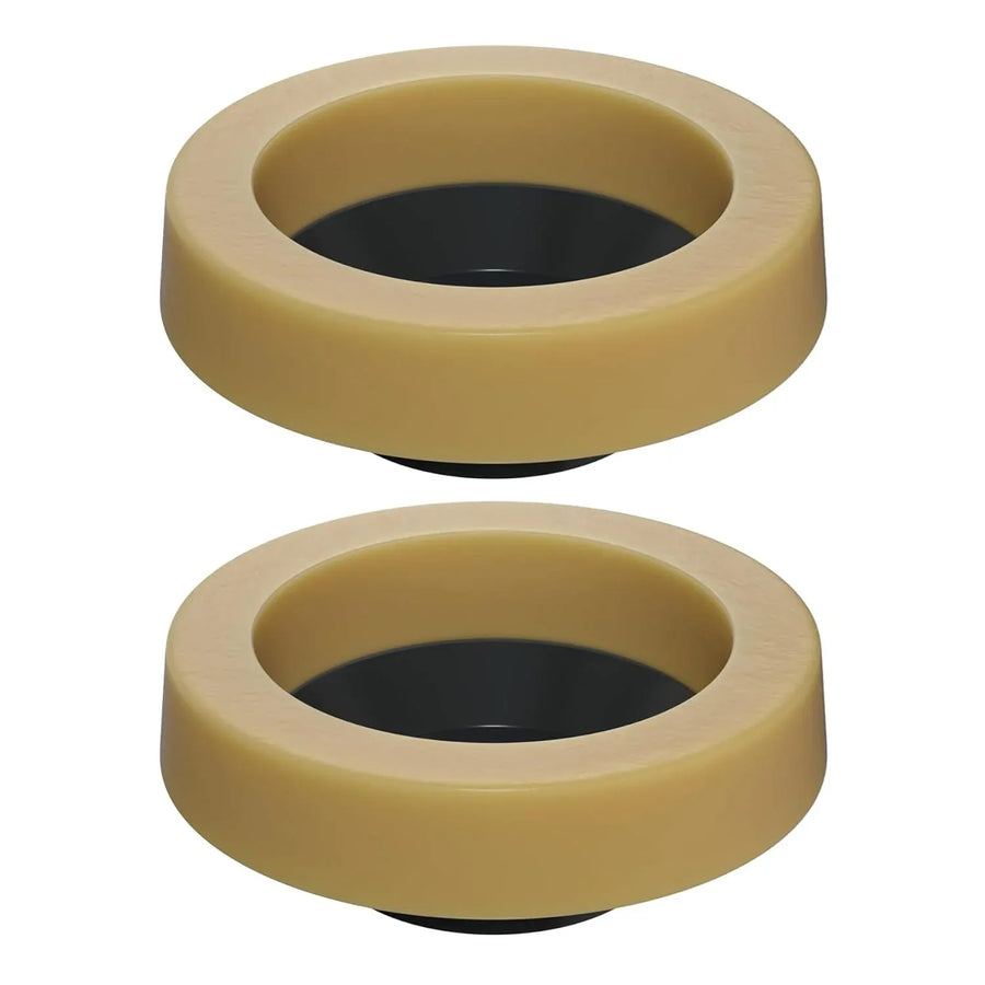 Toilet Bowl Wax Ring Gasket 2 Pack, Thick Polyethylene Flange Universal Seal for 3 and 4 Inch Waste Lines, Daily Comfort Use