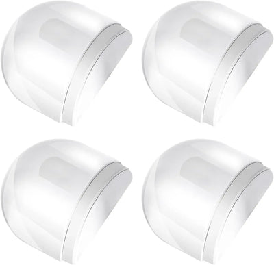 4 Pcs Floor Door Stopper, Self Adhesive Clear Rubber Wall Protector Bumper for Shower Doors, Home Office Furniture Glass Mirror