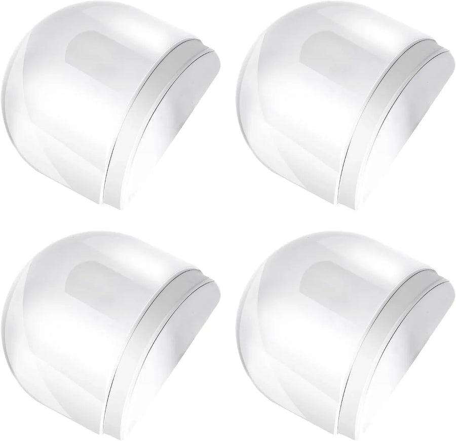 4 Pcs Floor Door Stopper, Self Adhesive Clear Rubber Wall Protector Bumper for Shower Doors, Home Office Furniture Glass Mirror