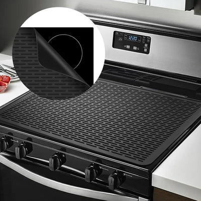 Silicone cover plate for electric cooktops, mat for glass cooktop, protector for glass cooktop, kitchen draining mats, 28 x 20, XL