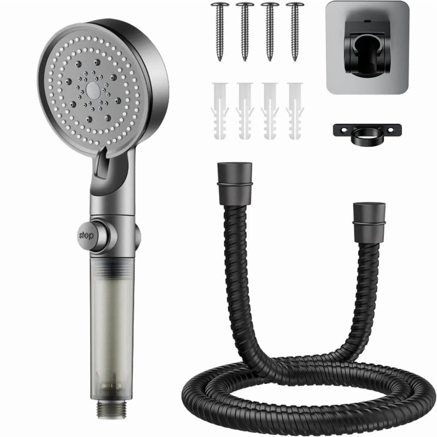 High Pressure RV Shower Head with 59" Hose and Adhesive Bracket, Handheld Shower Sprayer for Bathroom and Travel Trailer