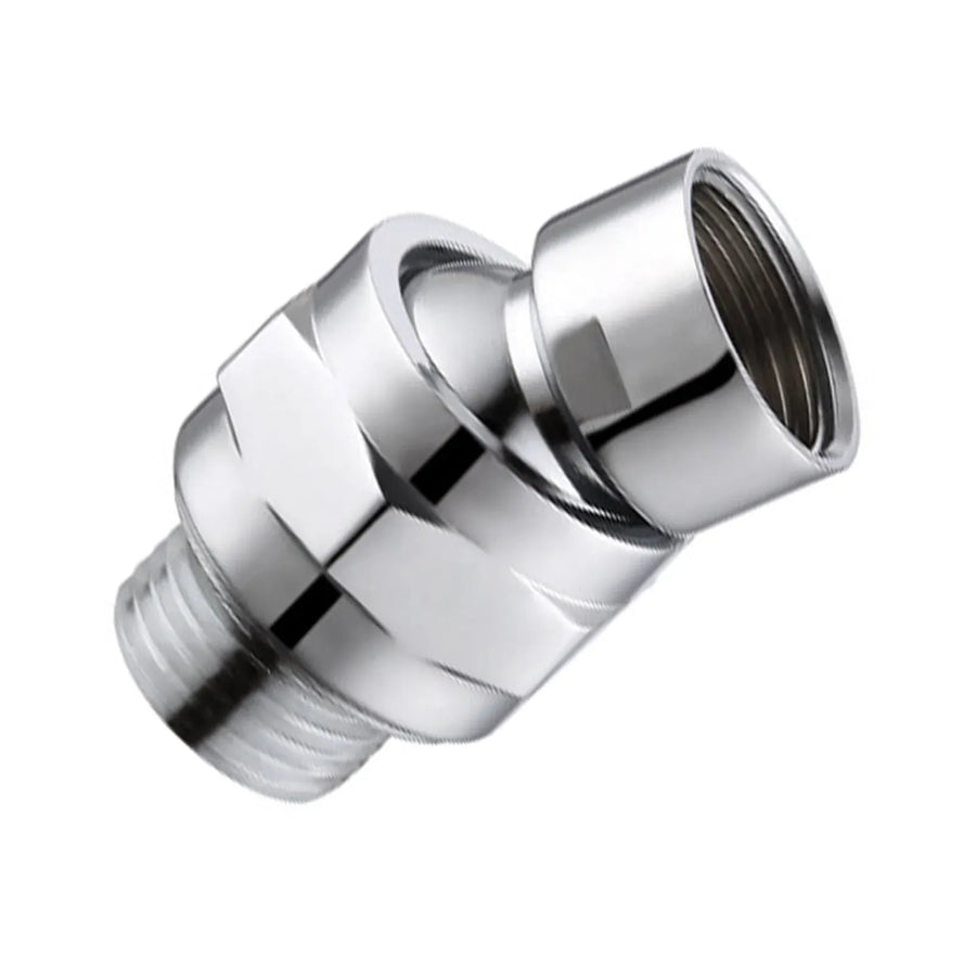 1 Pieces Shower Head Swivel Ball Adapter, Metal Shower Connector Ball Joint, Adjustable All-Purpose Shower Arm Extension Component, A
