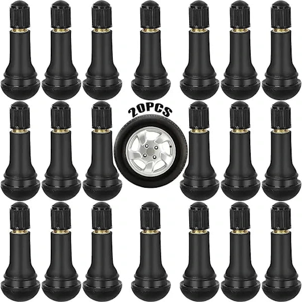 Valves 20 pieces Tr413 valve tire rim rubber short for car tires bicycle motorcycle, Easy to Use, Good Performance