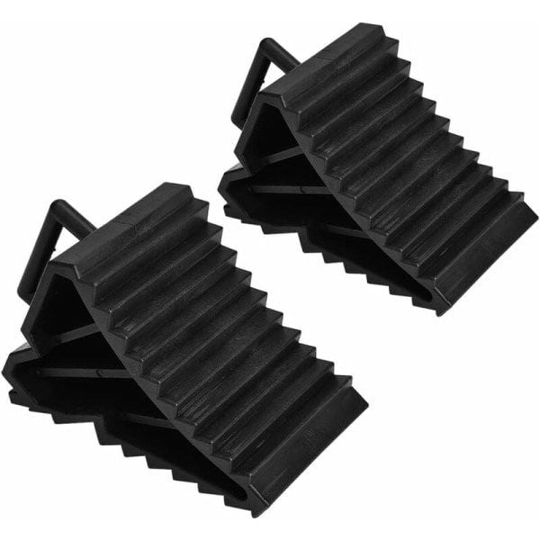 Long Lasting Premium Slip stopper, 2 pcs Car Anti-Slip tire blocks, Made of Plastic, Black Color, Easy Installation