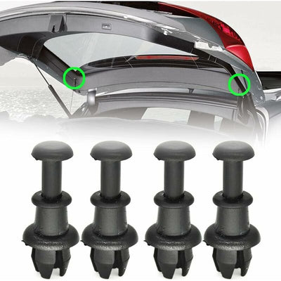 Replacement 4pcs rear parcel shelf mounting clips audi a3 s3 q5 sq5 vw golf r32 gti tiguan polo black, Made of Plastic