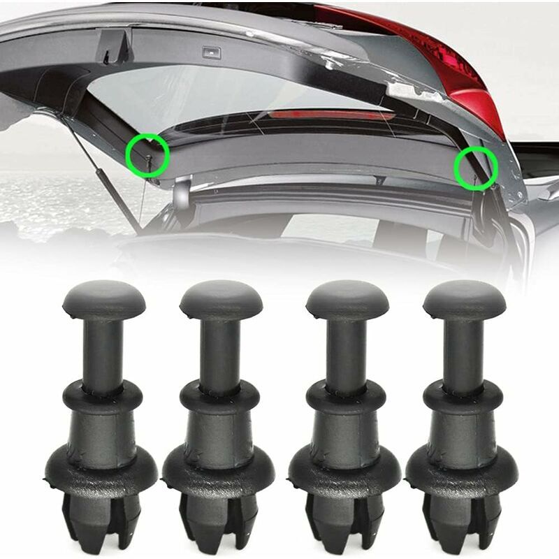 Replacement 4pcs rear parcel shelf mounting clips audi a3 s3 q5 sq5 vw golf r32 gti tiguan polo black, Made of Plastic