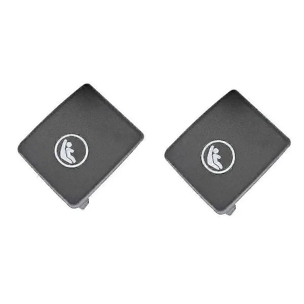Replacement Bil Bakre Krok Isofix Skydd För V60 V90 Xc40 Xc60 S60 S90 - 2x Svart Barnsäkerhet, Made of Abs, Black Color