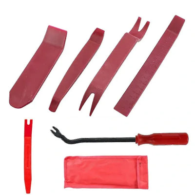 Professional Car Upholstery Removal Tool Kit, Ergonomically Designed Scratch-Free Plastic Tool Set for Seamless Removal of Clips and Fasteners