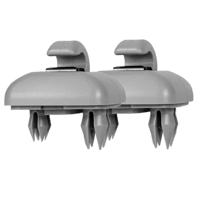 High Performance 2x Sun Visor Clip Hook Mount Holder compatible with Audi A1 A3 A4 A5 Q3 Q5 B6 B7 B8, Made of Plastic