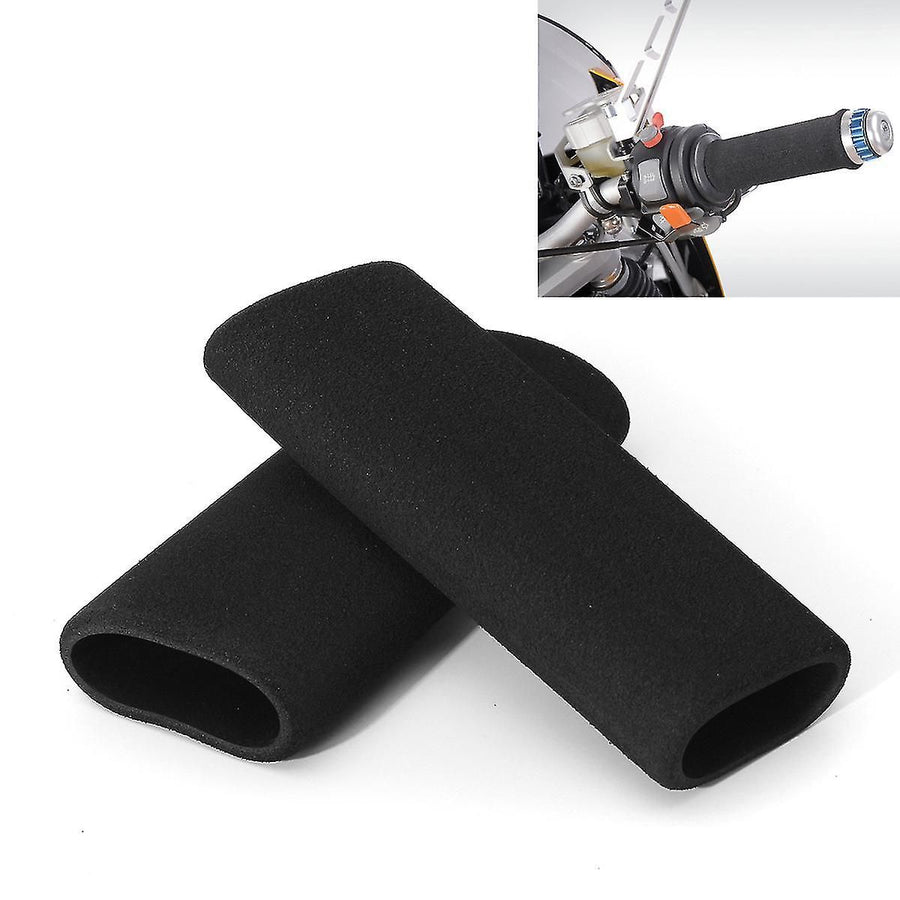 Replacement 2-pack motorcycle anti-vibration handle covers Inner diameter: 31mm (applicable range: 3.17-3.68 cm) Comfort foam non-slip for all handles