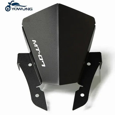 Motorcycle Windshield compatible with YAMAHA MT07 MT-07 FZ-07 2013 2014 2015 2016 2017 Motorcycle Wind Deflector Windscreen MT 07, Made of Aluminum