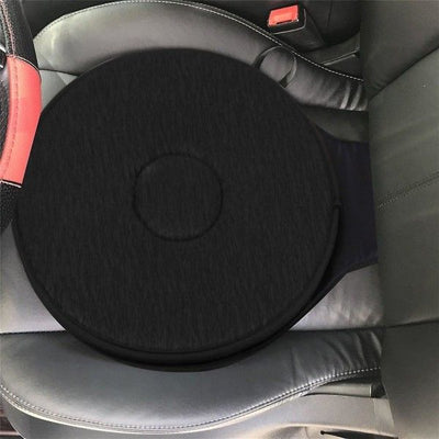 Car seat cushion, 360 degree rotatable, non-slip, for the elderly—max, Replacement Part, Made of Abs, Black Color