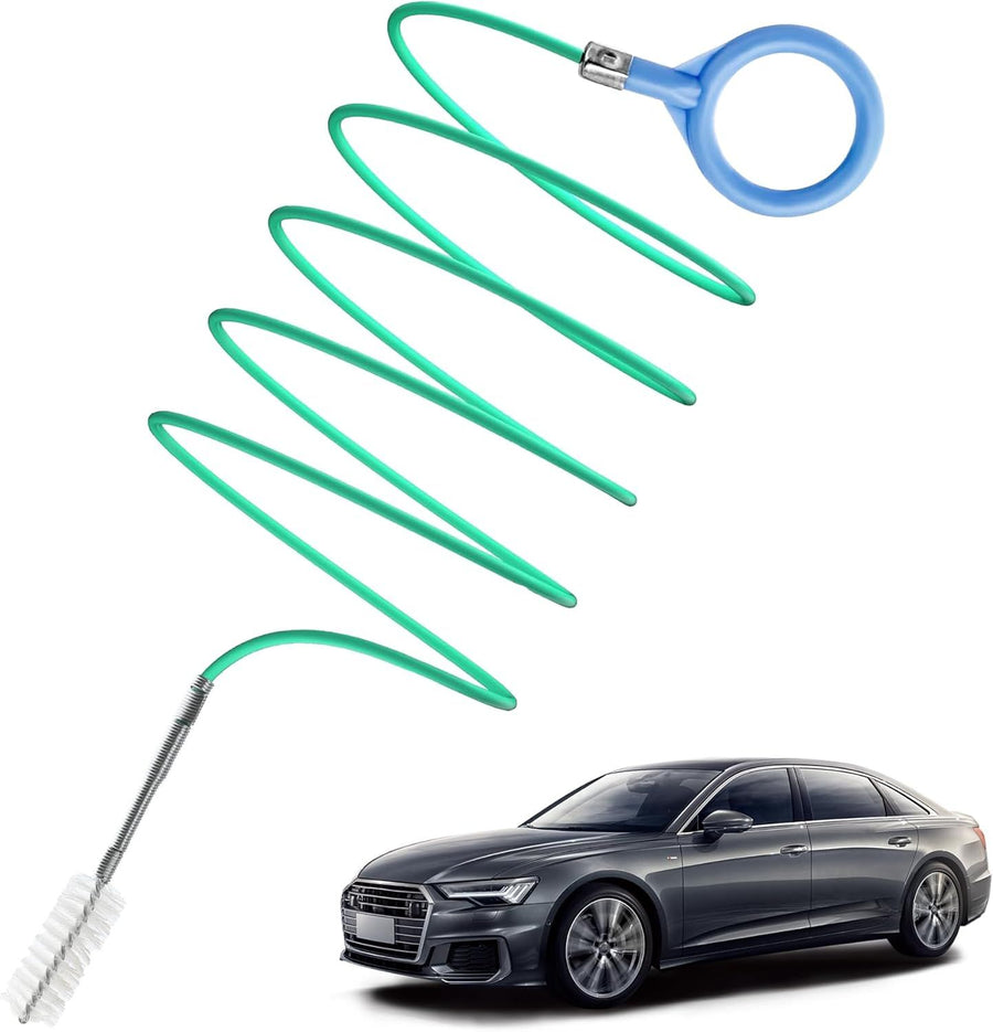 Auto Sunroof Drain Pipe Cleaning Tool, Windshield Wiper Drain Hole, Narrow Car Drain Pipe Cleaning Tool, 3m_xx, Made of Steel, Clear Color