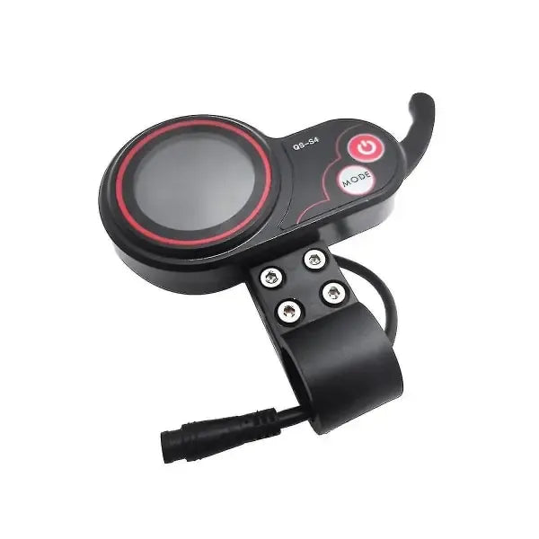 Qs-s4 48v-60v Throttle Throttle LCD Display Meter compatibility with Zero 8 9 10 8x 10x Electric Scooter 6pin Display-ya, Made of Plastic, Black Color