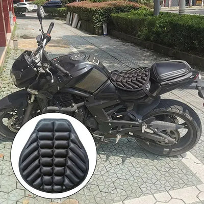 Sturdy Heavy Duty Replacement Motorcycle Seat Cushion Gel Seat Motorcycle Cushion, Made of Lycra, Black Color, Top Quality