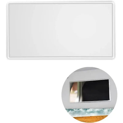 Portable Car Vanity Mirror, Self-Adhesive for Sunshade, for Rearview Universal for Back Seat Bathroom Bedroom, Replacement Part