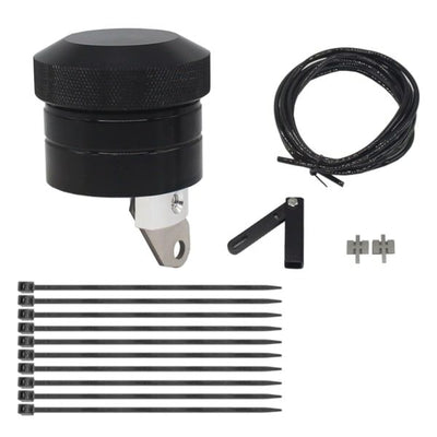 Chain Lubricator Oiler Lubrication System compatible with Suzuki-Kawasaki bike Universal Black【pl】, Made of Aluminum