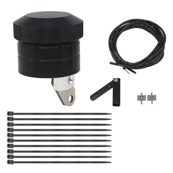 Chain Lubricator Oiler Lubrication System compatible with Suzuki-Kawasaki bike Universal Black【pl】, Made of Aluminum