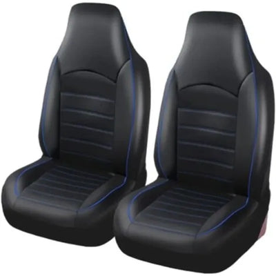 TS-Classique Universal Front Seat Covers Replacement for  Car, Car Seat Covers Front, Blue, Made of Leather, Gray Color