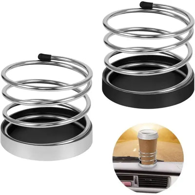 Long Lasting Premium Replacement 2pcs(Silver) Car Cup Holder Car Water Cup Holder Iron Cup Holder, Made of Plastic