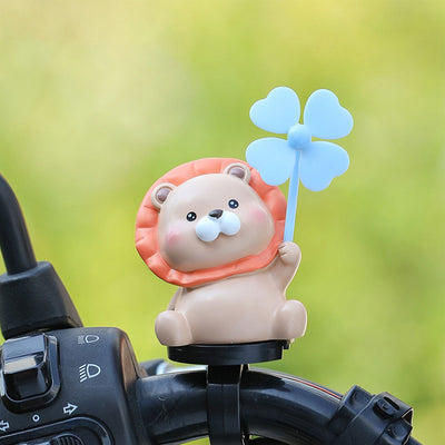 Replacement Bicycle Handlebar Ornament Cute Animal Waterproof Lightweight Electric Scooter Handlebar Decoration, Made of Plastic