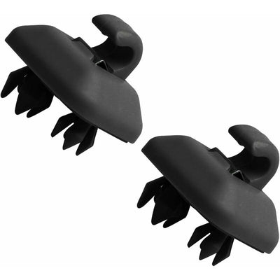 Pack - Compatible with Audi A4 A5 S5Q3 Q5 Car Sun Visor Clip Fastener Bracket 8U0857562A (Black), Made of Plastic