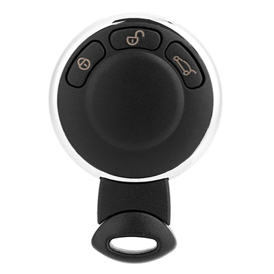 3-button remote control for Mini Cooper 2007 2008 2009 2010 2011 2012 2013 2014 KR55WK4, Replacement Part, Black Color