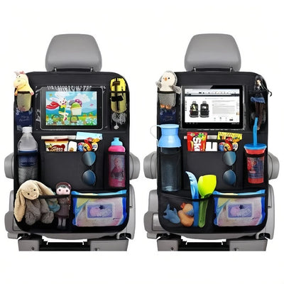 pcs Car Back Seat Storage Bag, Kick Protection Protector with Touch Screen Holder for Tablet, for Children in the Replacement Part
