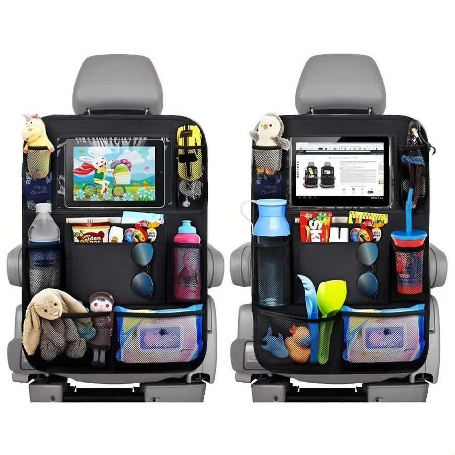 pcs Car Back Seat Storage Bag, Kick Protection Protector with Touch Screen Holder for Tablet, for Children in the Replacement Part