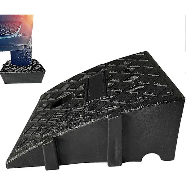 Car ramp for curbs, heavy duty PVC ramps for driveways - Curb ramps for RVs, trucks, shed ramps, pets, threshold ramp for wheelchairs