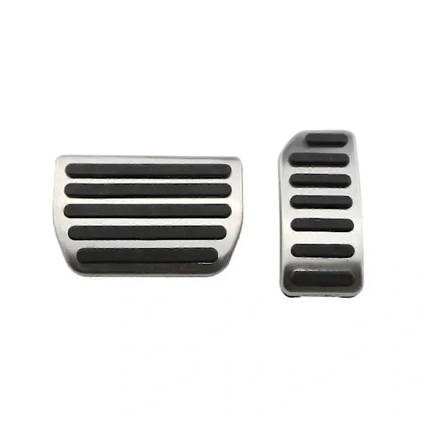 Compatible Pedal Covers for Volvo V60 V70 S60 S60L XC60 XC70 S80 S80L Stainless Steel AT MT Automatic Pedals Footrest Gas Brake Pad Cover Pads (AT)