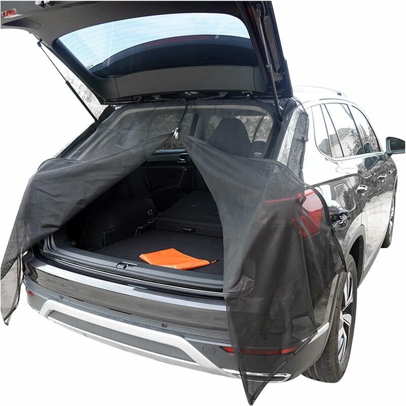 Car tailgate mosquito net, magnetic mosquito net for car trunk, universal sunshade for car SUV XL, Replacement Part