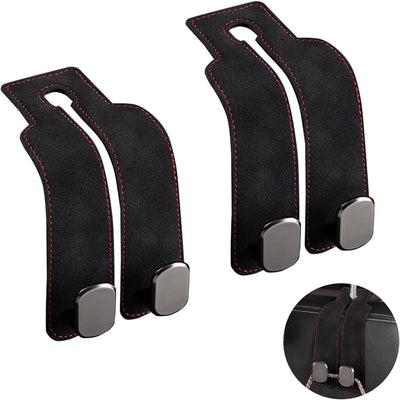 Compatible pcs - 17*4.5*8.5 cm Car Headrest Hooks Multifunctional Leather Seat Organizer Hook for Backrest Interior Accessories For Bags, Purses