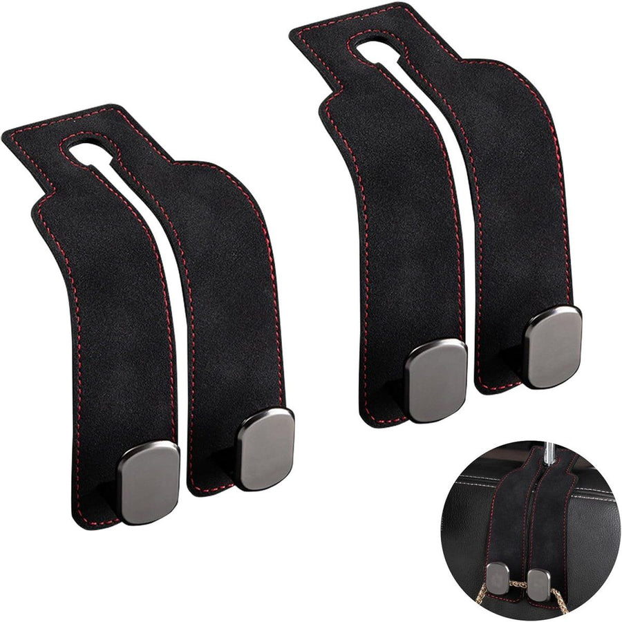 Compatible pcs - 17*4.5*8.5 cm Car Headrest Hooks Multifunctional Leather Seat Organizer Hook for Backrest Interior Accessories For Bags, Purses