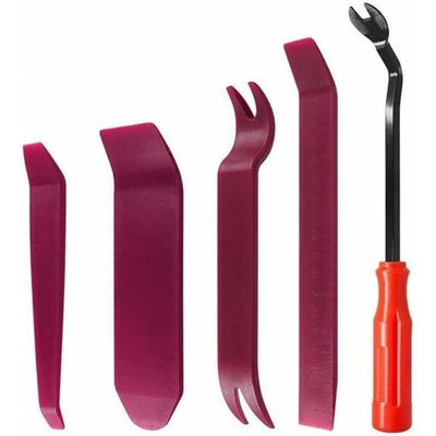 Car audio disassembly tool interior door panel plastic pry buckle screwdriver four-piece set plastic buckle screwdriver 6 inches