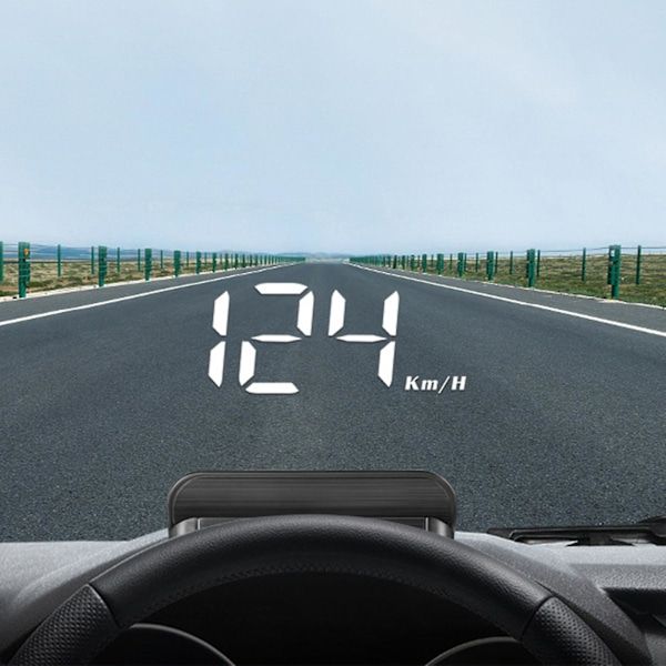 Head-Up Display, Universal GPS HUD for Car, Speedometer with USB Interface, Speed, Driving Direction, Overspeed, Error Code, Black Color