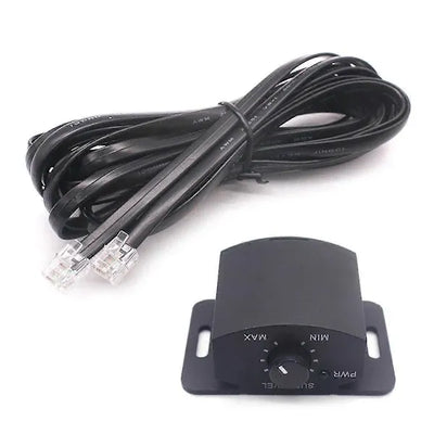 Amplifier Replacement Bass Knob Control Remote 6Pin Subwoofer Remote Volume Adjustment Knob for Speaker, ABS material, Black Color