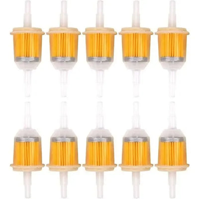 10 pieces universal fuel filters 6-8mm quick fuel filters, Plastic + Metal material, automotive replacement use