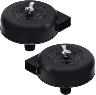 2 pcs compressor filter, 16mm 3/8pt male thread silent compressor for air compressor (black) Kic, Plastic material, Black Color