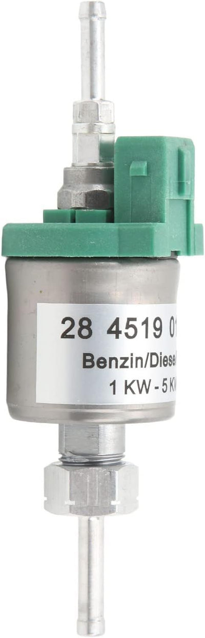 Fuel Pump, 12V Diesel Heater Fuel Pump 1-5KW 28ml Low Noise Strong Seal for Eberspacher Airtronic D2 D4, Stainless Steel + ABS material