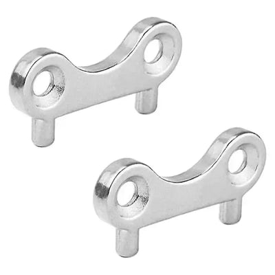 2 pcs Marine Boat Tank Cap Wrench Stainless Steel Gasoline Water Fuel Tank Filling Tool Marine Yacht Boat, Silver Color