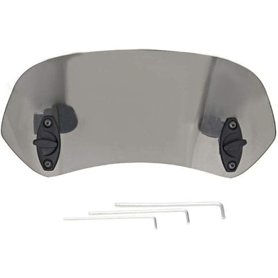Motorcycle Windshield Adjustable Clip On Windscreen Wind Deflector Windshield Accessories for Motorcycle Tawny, Rubber material