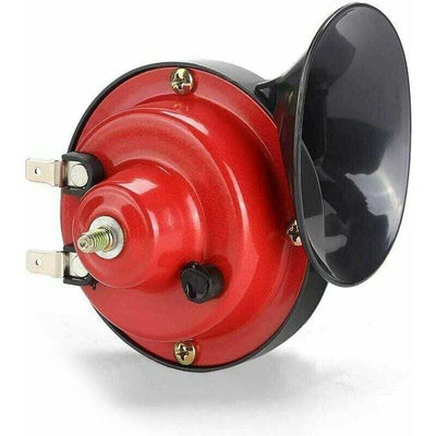 300DB Super Train Horn 12V Loud Electric Horn for Trucks SUV Car Boat and Motorcycles, ABS Material, Black Color