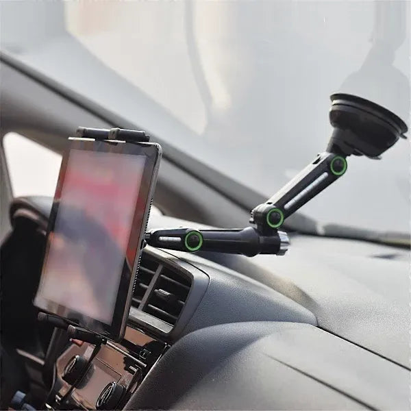 Car Tablet Holder Long Arm Suction Cup Mount for Pro Air 4-13 inch for Tablet SUV Truck Windshield Window Black, Plastic material, Black Color