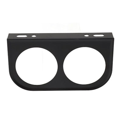 2-Hole Gauge Panel Gauge 2-1/16 Inch 52MM Universal Metal Car Gauge Mounting Dashboard Black, automotive replacement use, Black Color