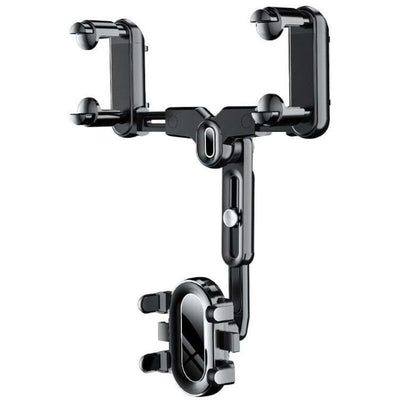 Car Rearview Mirror Phone Holder 360 Rotating Navigation Bracket for Car, dashboard mounting, stable phone or GPS support