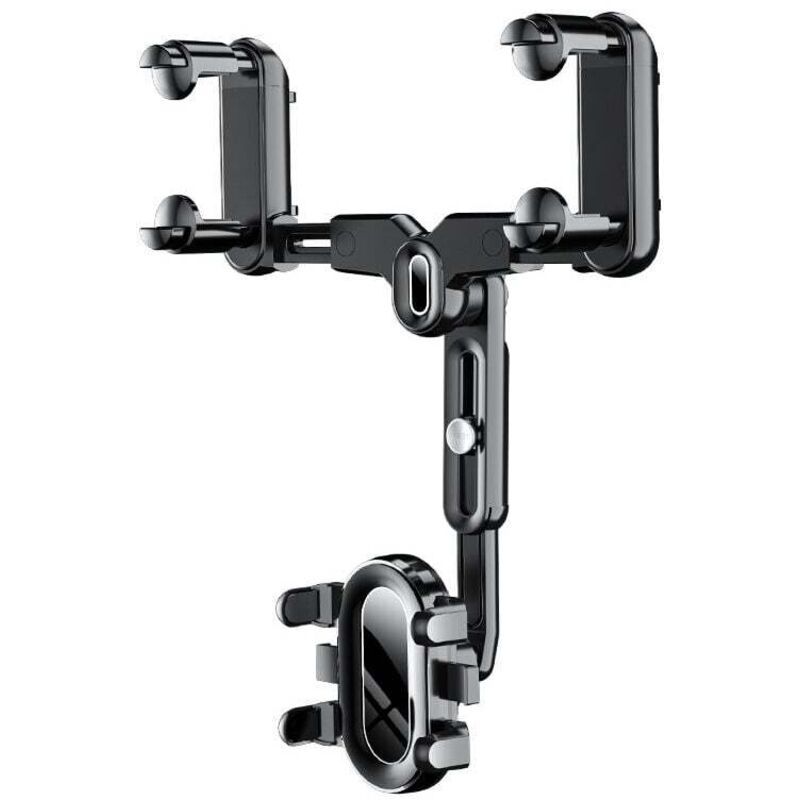 Car Rearview Mirror Phone Holder 360 Rotating Navigation Bracket for Car, dashboard mounting, stable phone or GPS support